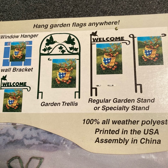 Santa flag use for mailbox,yard door, window new weather resistant fabric in pkg - Picture 7 of 9